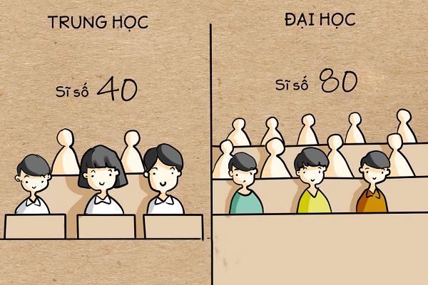Sự khác biệt giữa cấp 3 và đại học mà tân sinh viên cần biết